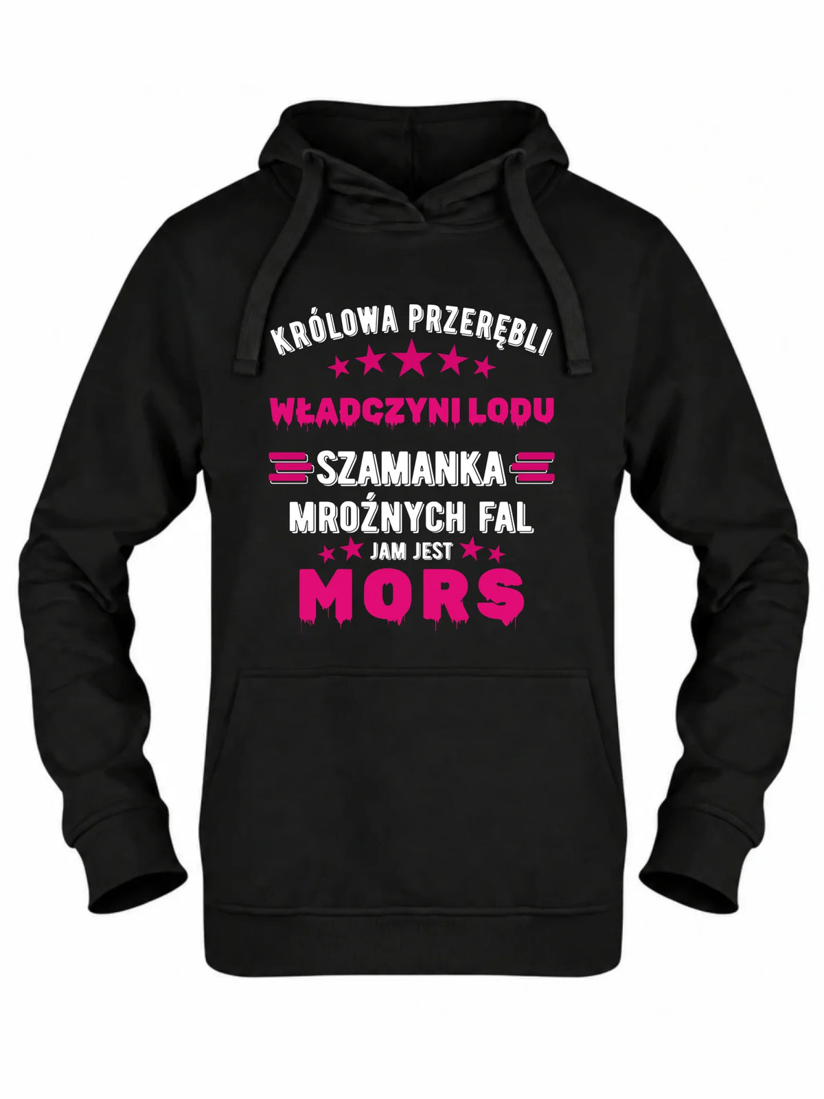 Bluza damska z kapturem - prezent dla morsa - Królowa przerębli Jam jest mors HM17
