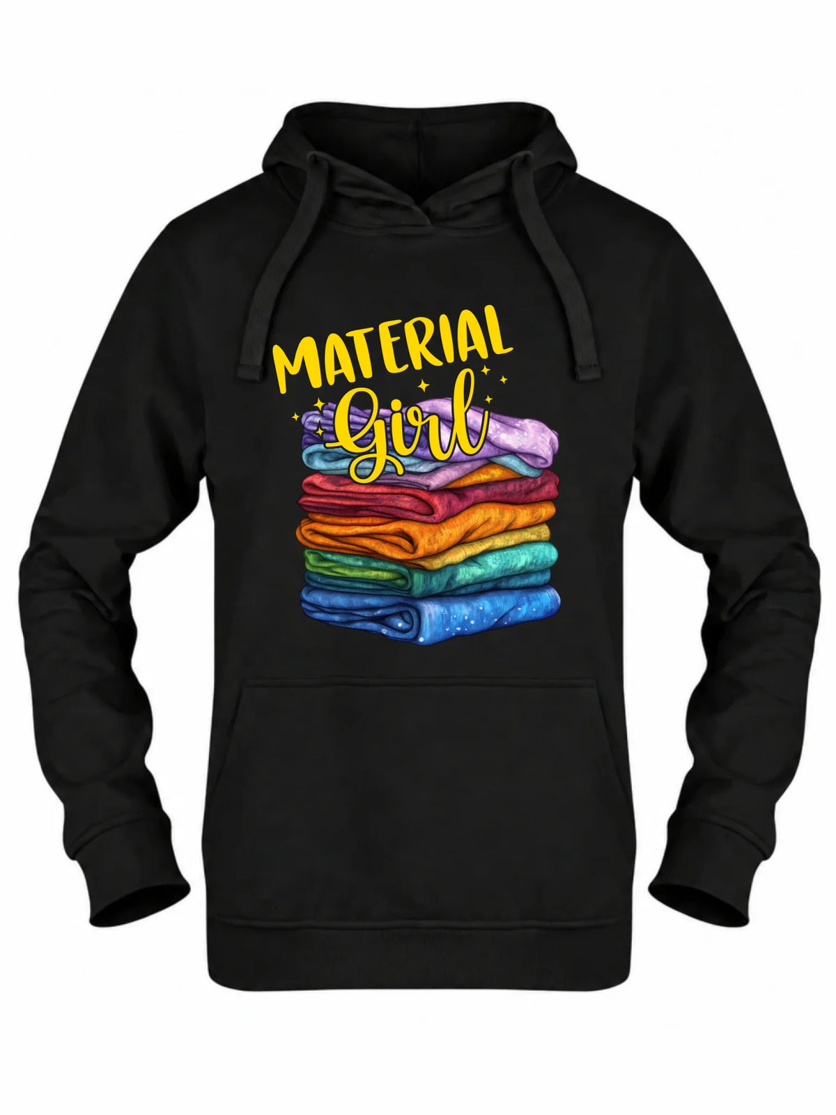 Bluza damska z kapturem szyciowa - prezent dla krawcowej - Material Girl HS02