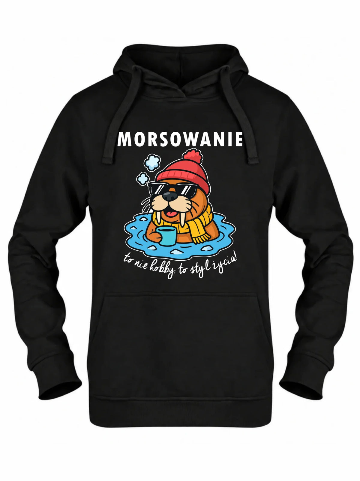 Bluza damska z kapturem - prezent dla morsa - Morsowanie to styl życia HM10