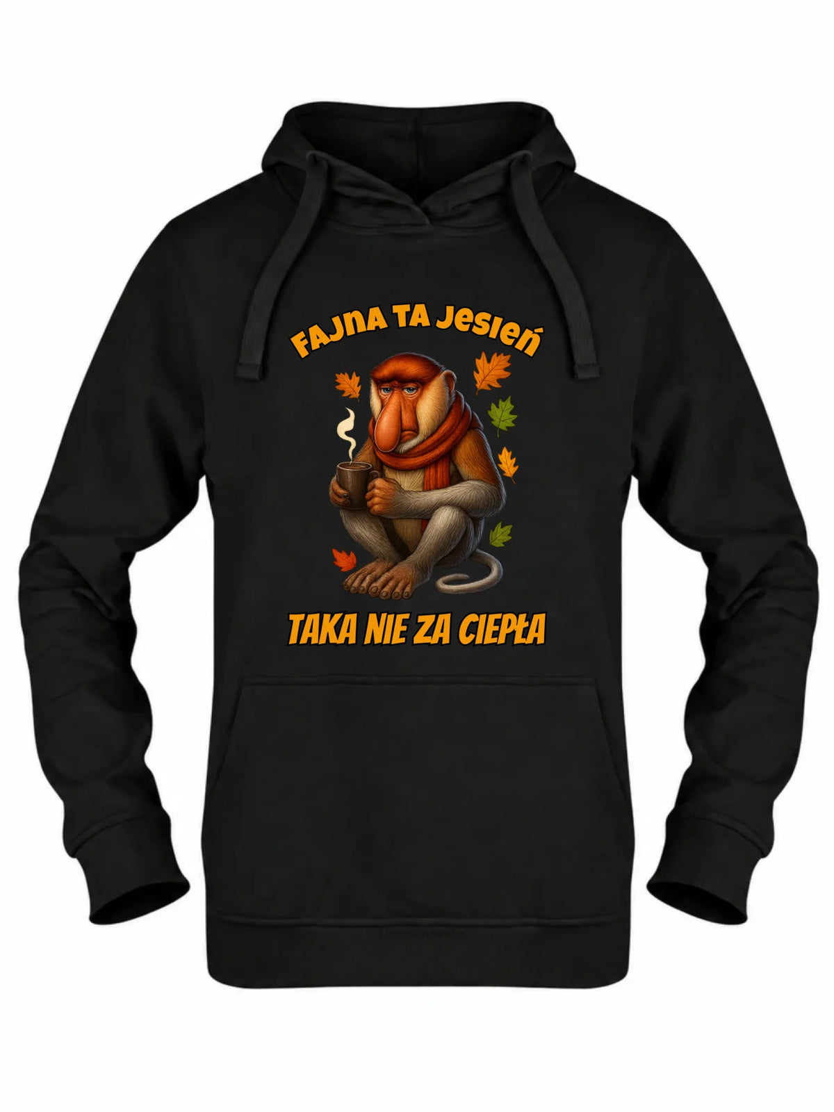 Bluza damska z kapturem jesienna - Janusz Nosacz - Fajna ta jesień, taka nie za ciepła JS21