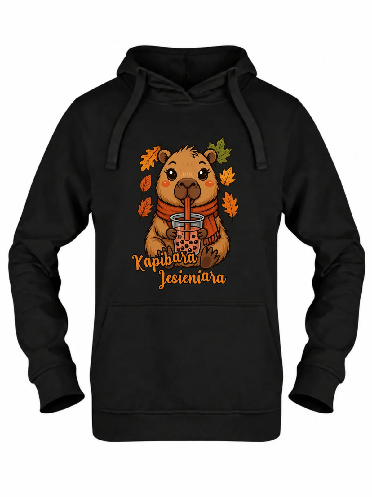 Bluza damska z kapturem jesienna - Kapibara Jesieniara JS19