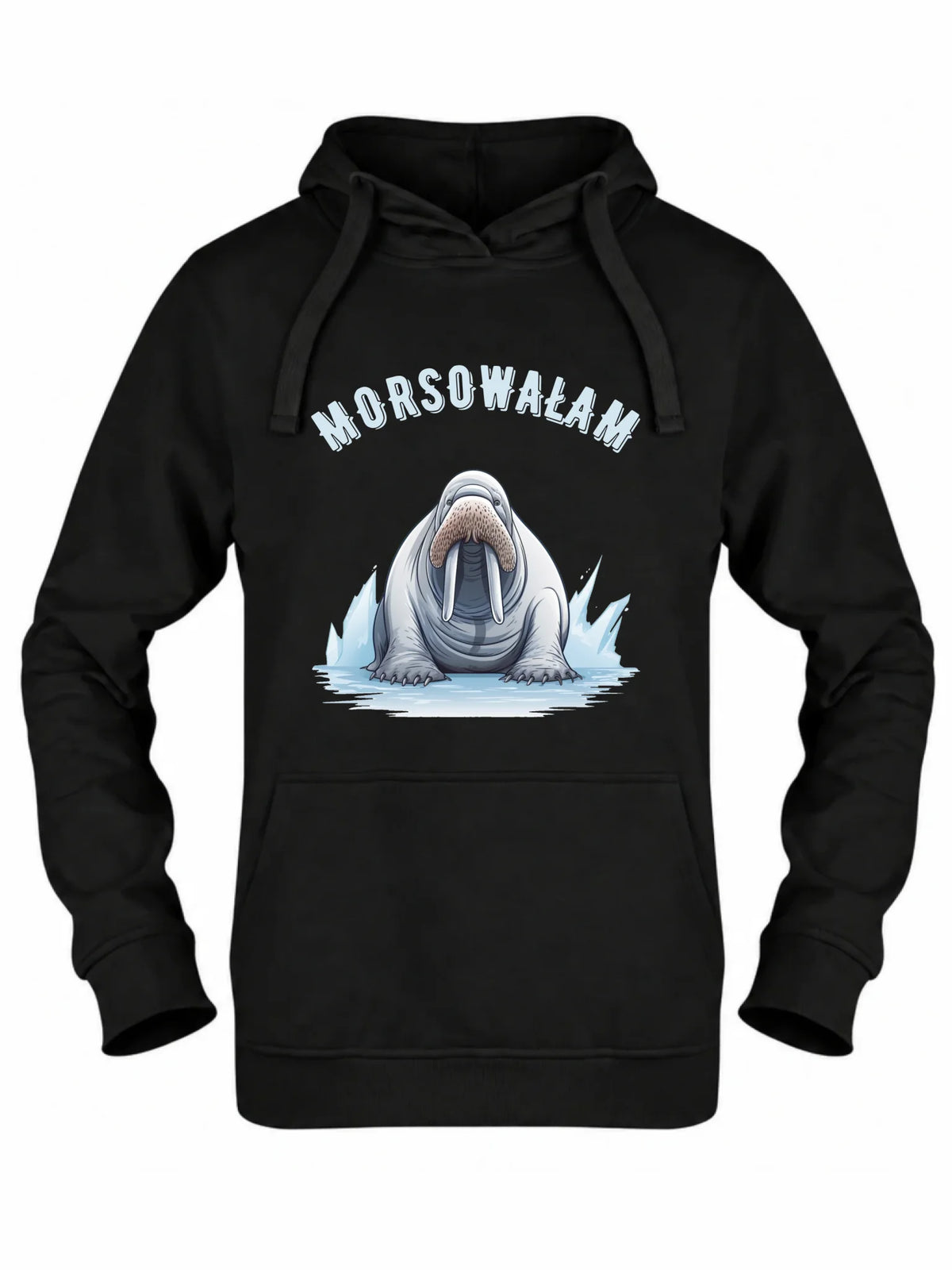 Bluza damska z kapturem - prezent dla morsa - Morsowałam - Mors HM18