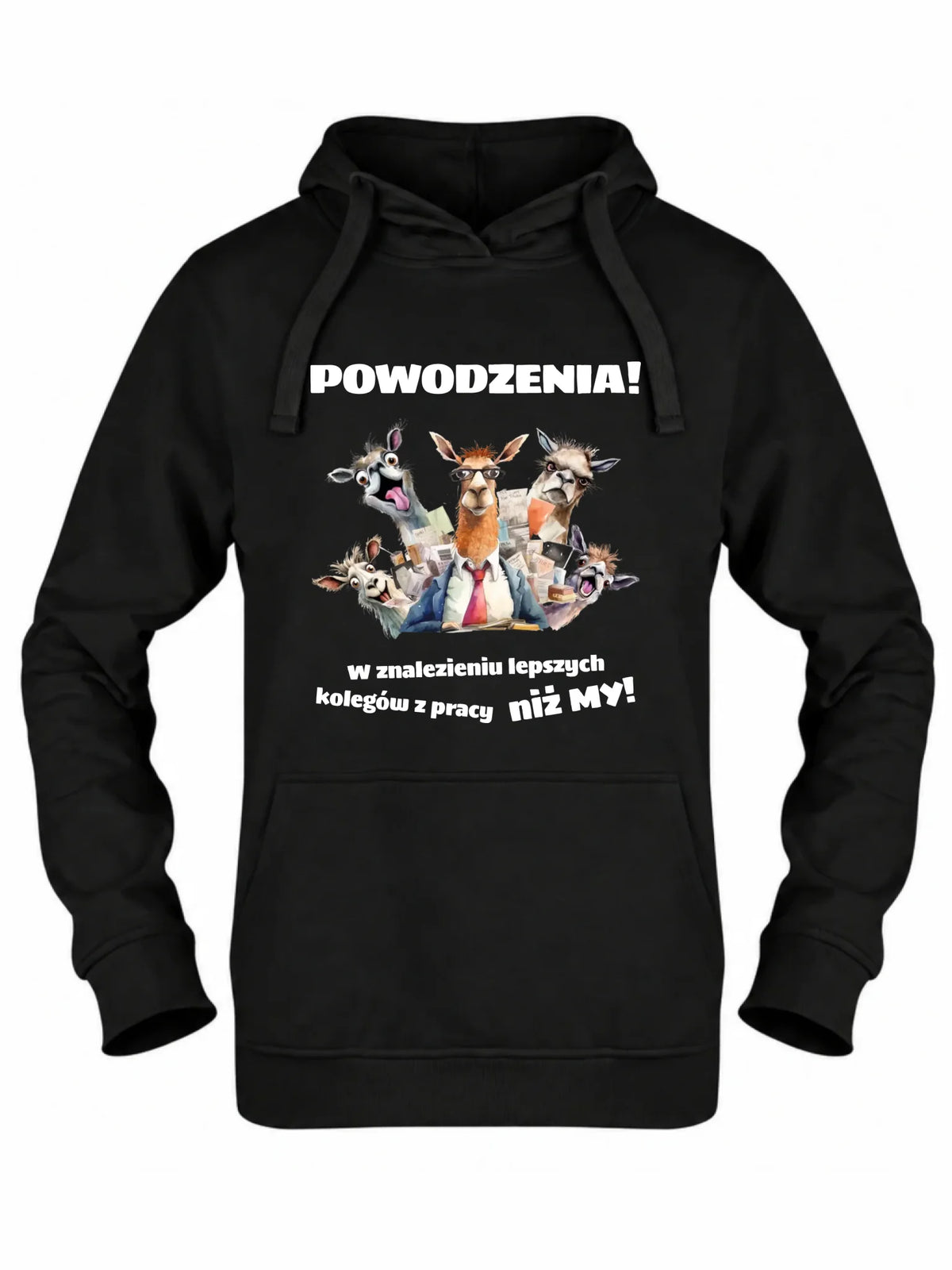 Bluza damska z kapturem na odejście z pracy - Powodzenia w znalezieniu lepszych kolegów OP08
