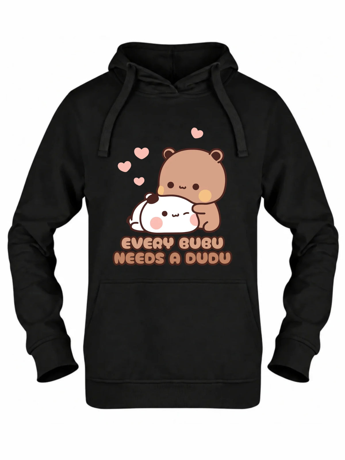 Bluza damska z kapturem dla par - Every Bubu needs a Dudu W33