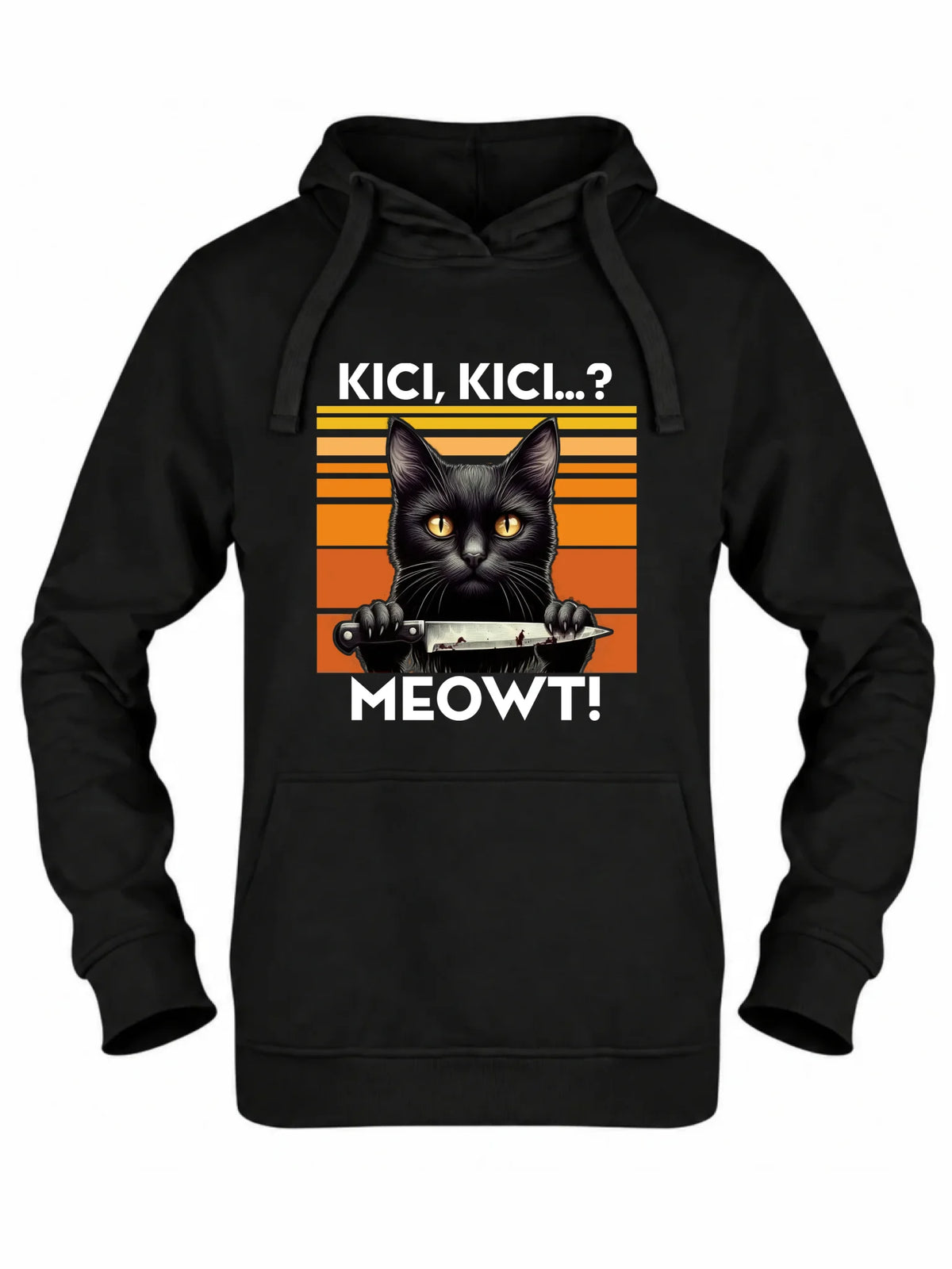 Bluza damska - Kot z nożem - Kici, kici... MEOWT! HL17