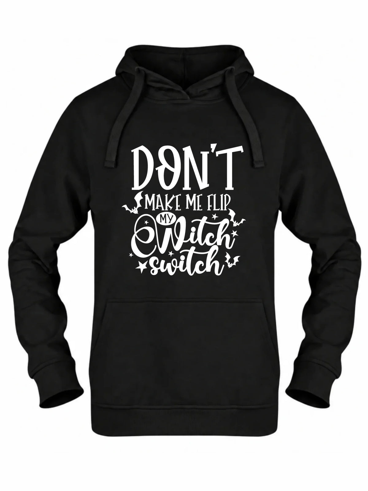 Bluza damska z kapturem na Halloween - Don't make me flip my witch switch - śmieszna HL11