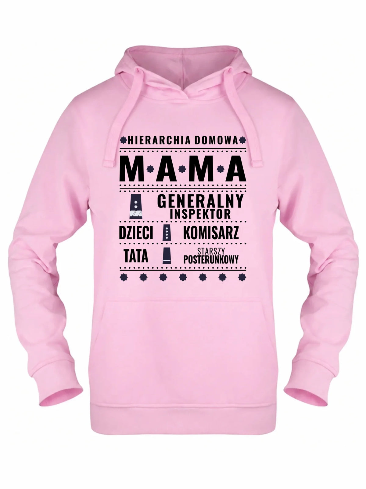 Bluza z kapturem dla mamy - Generał Mama Policja - personalizowana DM41