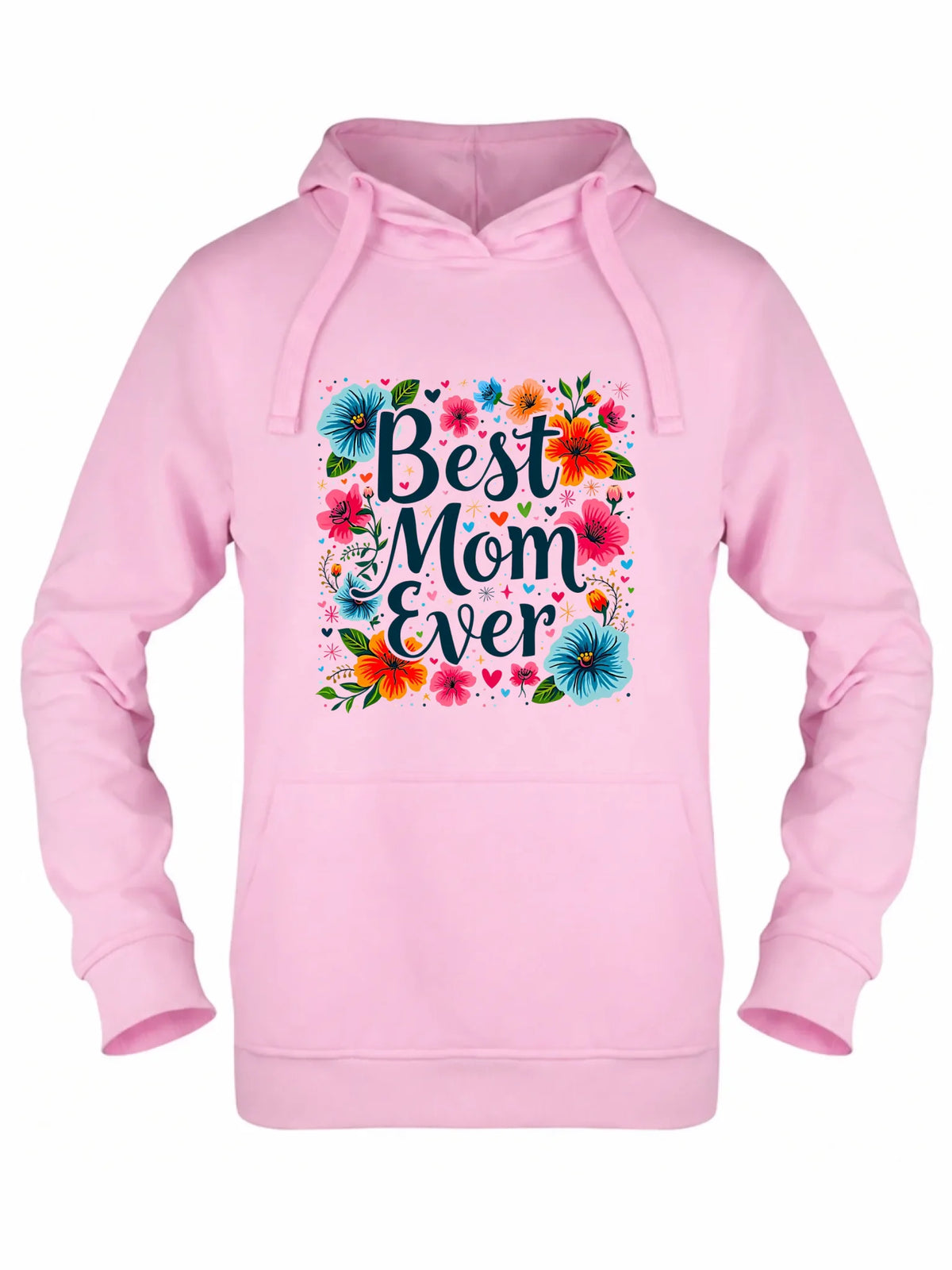Bluza z kapturem dla mamy - Kwiaty - Best mom ever DM34