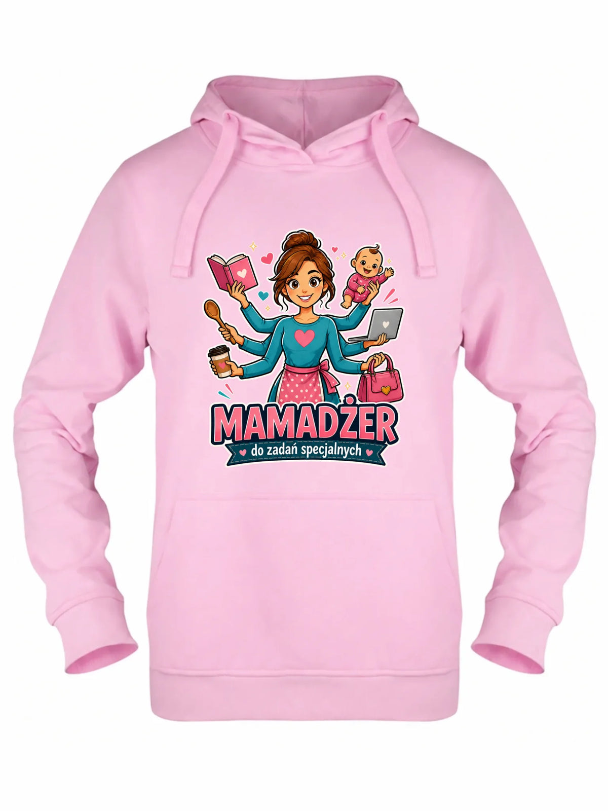 Bluza z kapturem dla mamy - Mamadżer do zadań specjalnych DM28