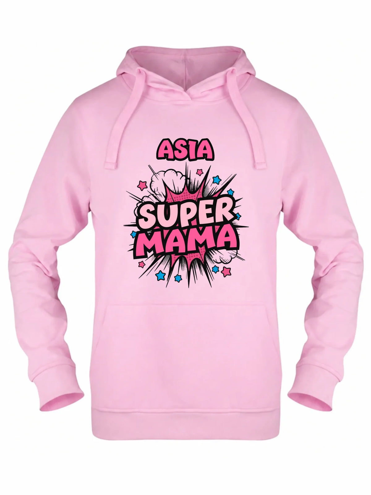 Bluza z kapturem dla mamy - Super Mama - personalizowana DM24