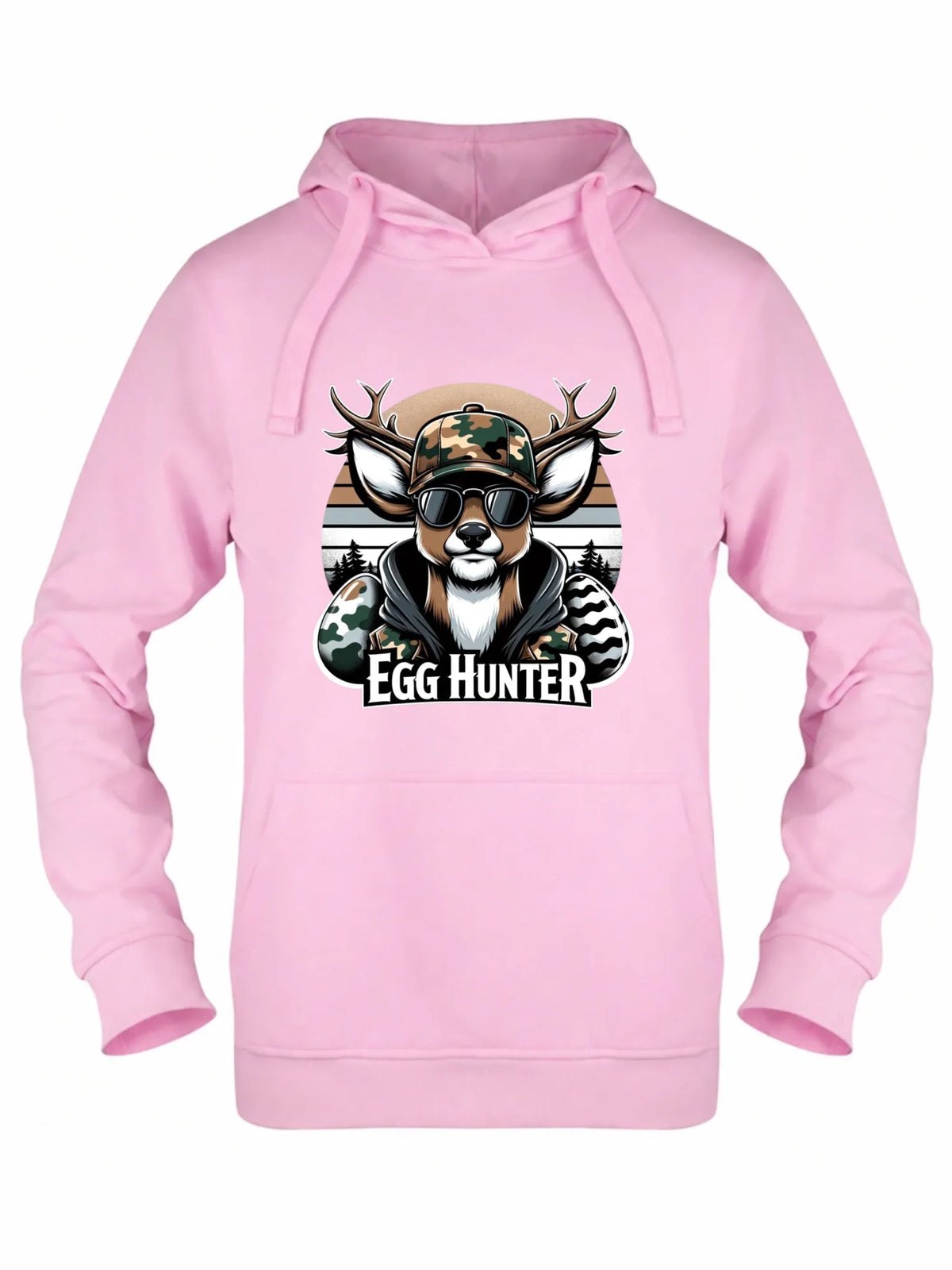 Bluza damska z kapturem wielkanocna - Jeleń Survival Egg hunter WN19