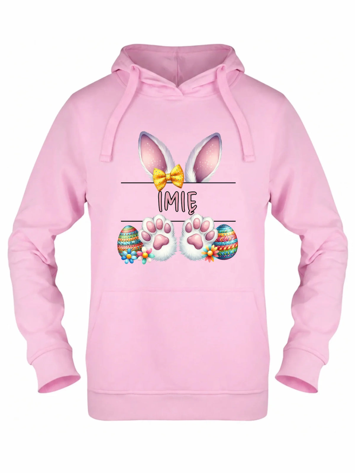 Bluza damska z kapturem wielkanocna - Zajączek - personalizowana WN13