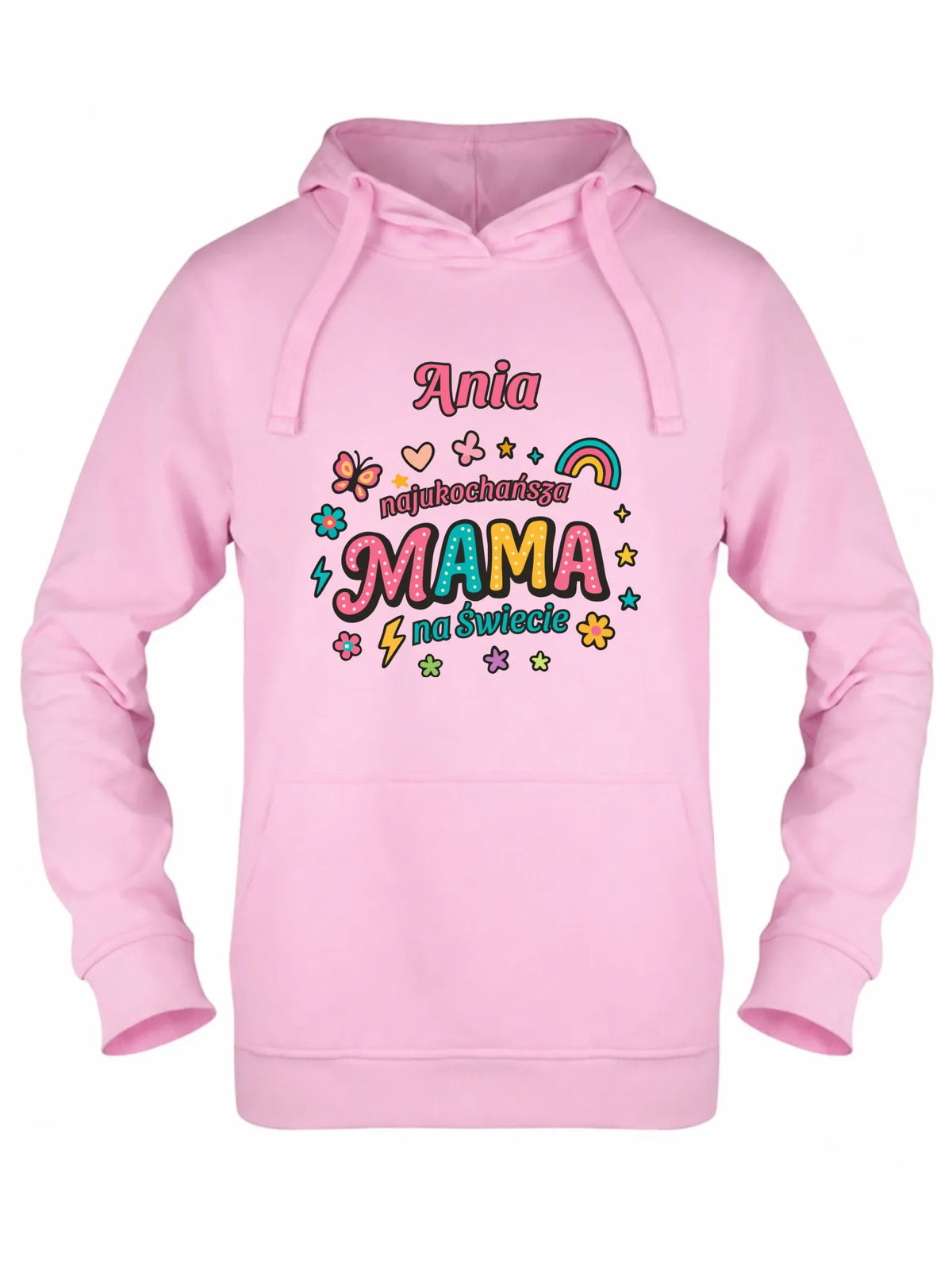 Bluza z kapturem dla mamy - Najukochańsza mama na Świecie - personalizowana DM03