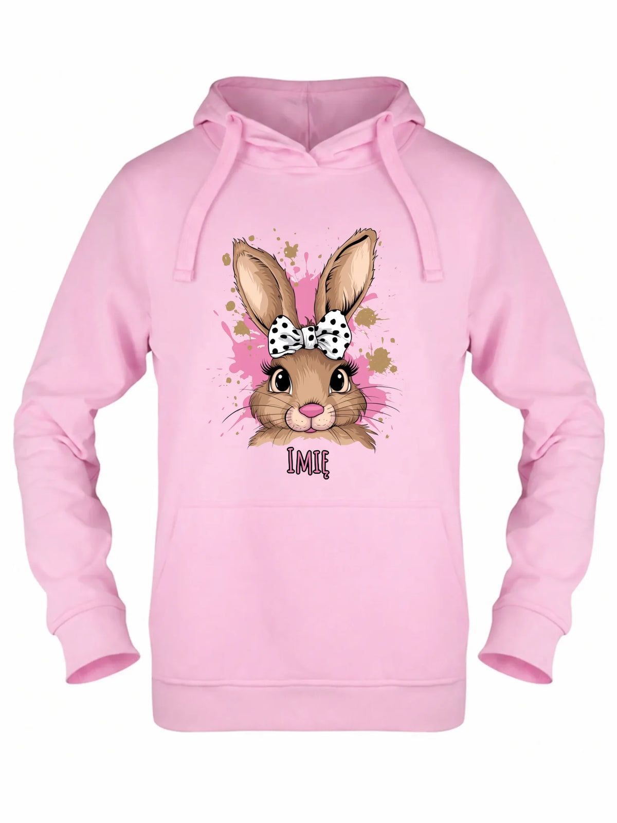Bluza damska z kapturem na Wielkanoc - Słodki Zajączek - personalizowana WN08