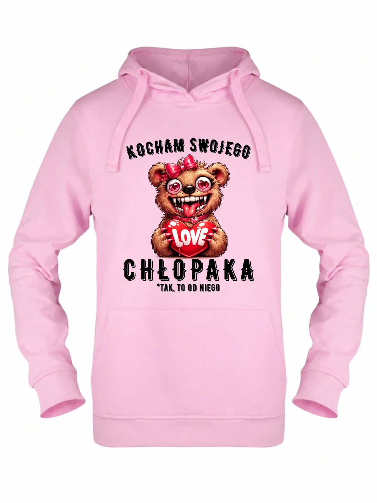Bluza damska z kapturem dla dziewczyny - Kocham swojego chłopaka W89