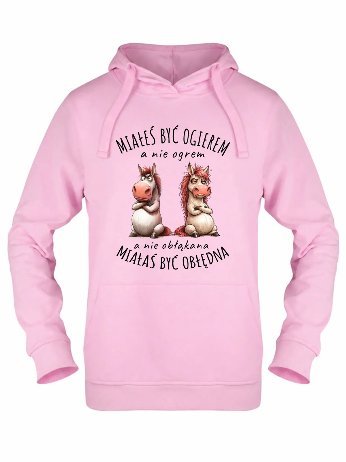 Bluza damska z kapturem - Ogier & Obłędna - śmieszna W85