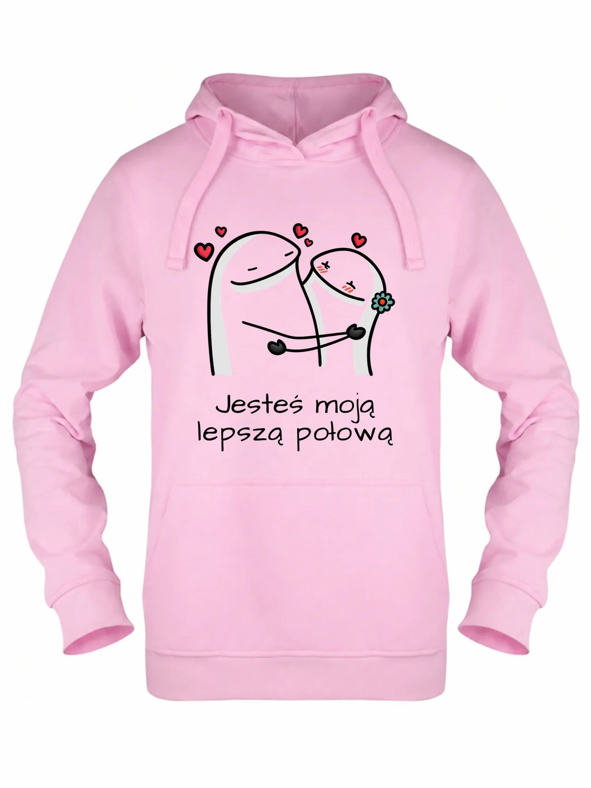 Bluza damska z kapturem - Jesteś moją lepszą połową W87