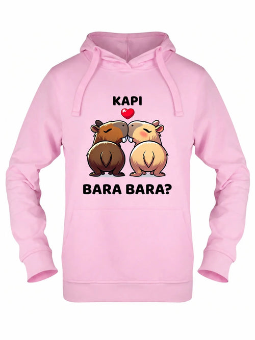 Bluza damska z kapturem - Kapibara bara bara W86