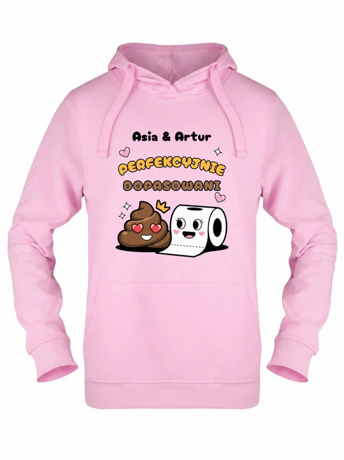 Bluza damska z kapturem - Perfekcyjnie dopasowani - personalizowana W81