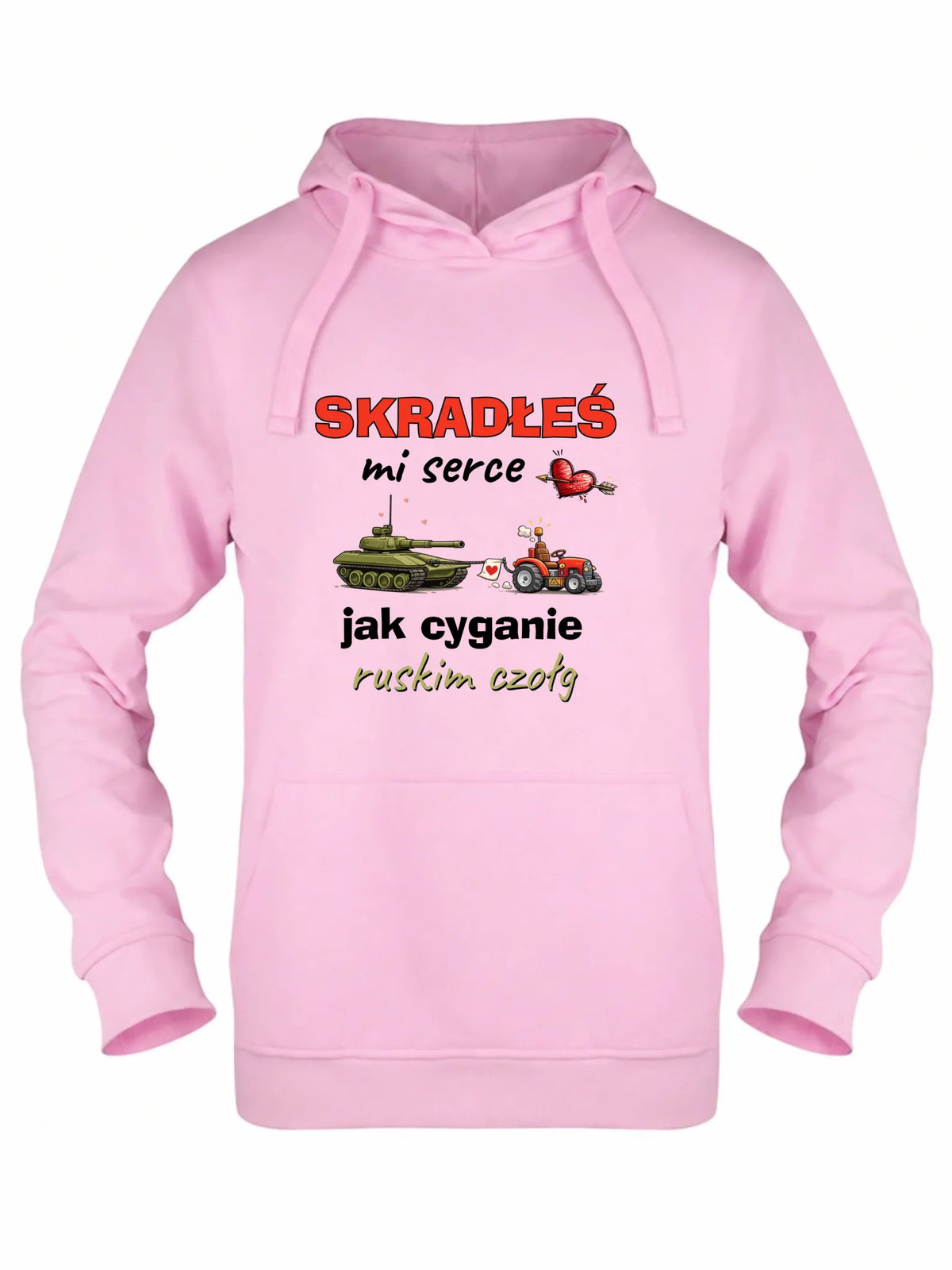 Bluza damska z kapturem - Skradłeś mi serce jak cyganie ruskim czołg W77