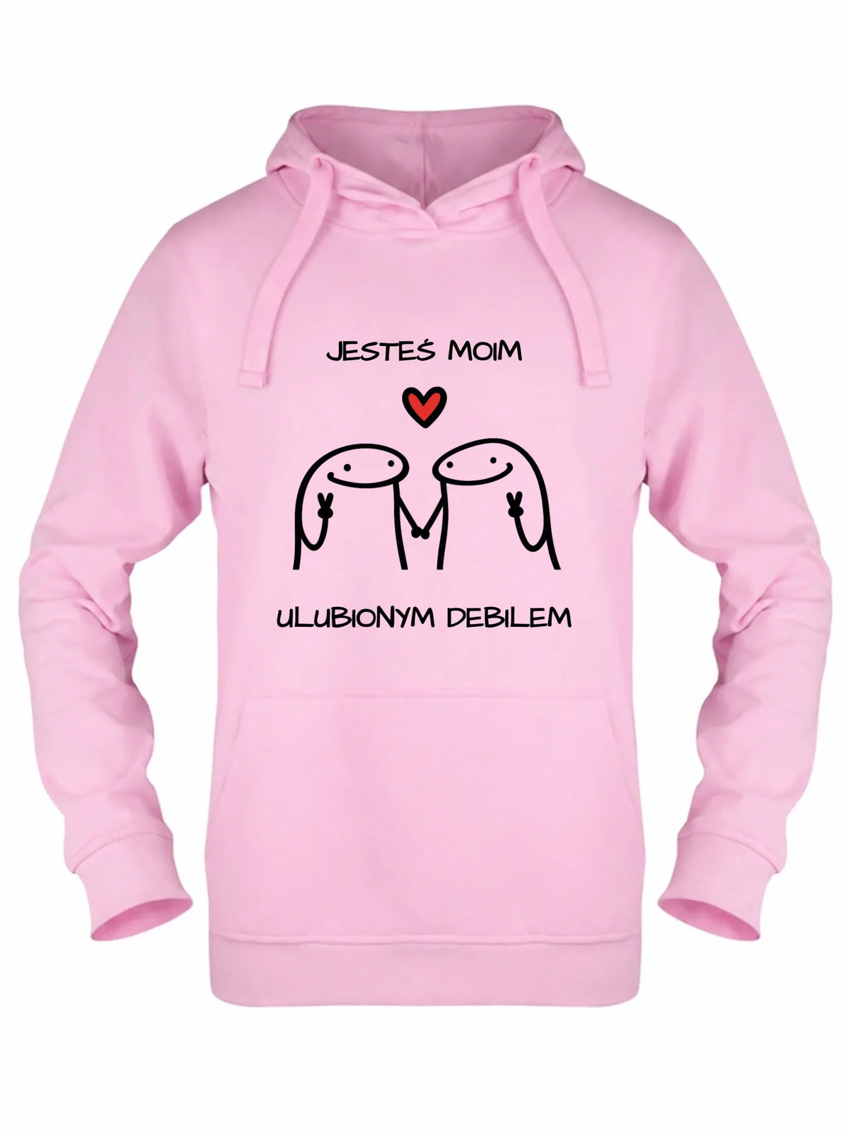 Bluza damska z kapturem - Jesteś moim ulubionym debilem W78