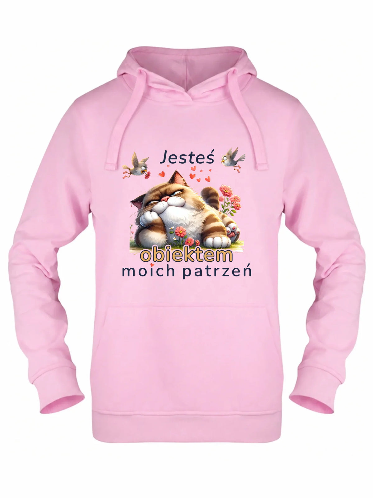 Bluza damska z kapturem - Jesteś obiektem moich patrzeń W68