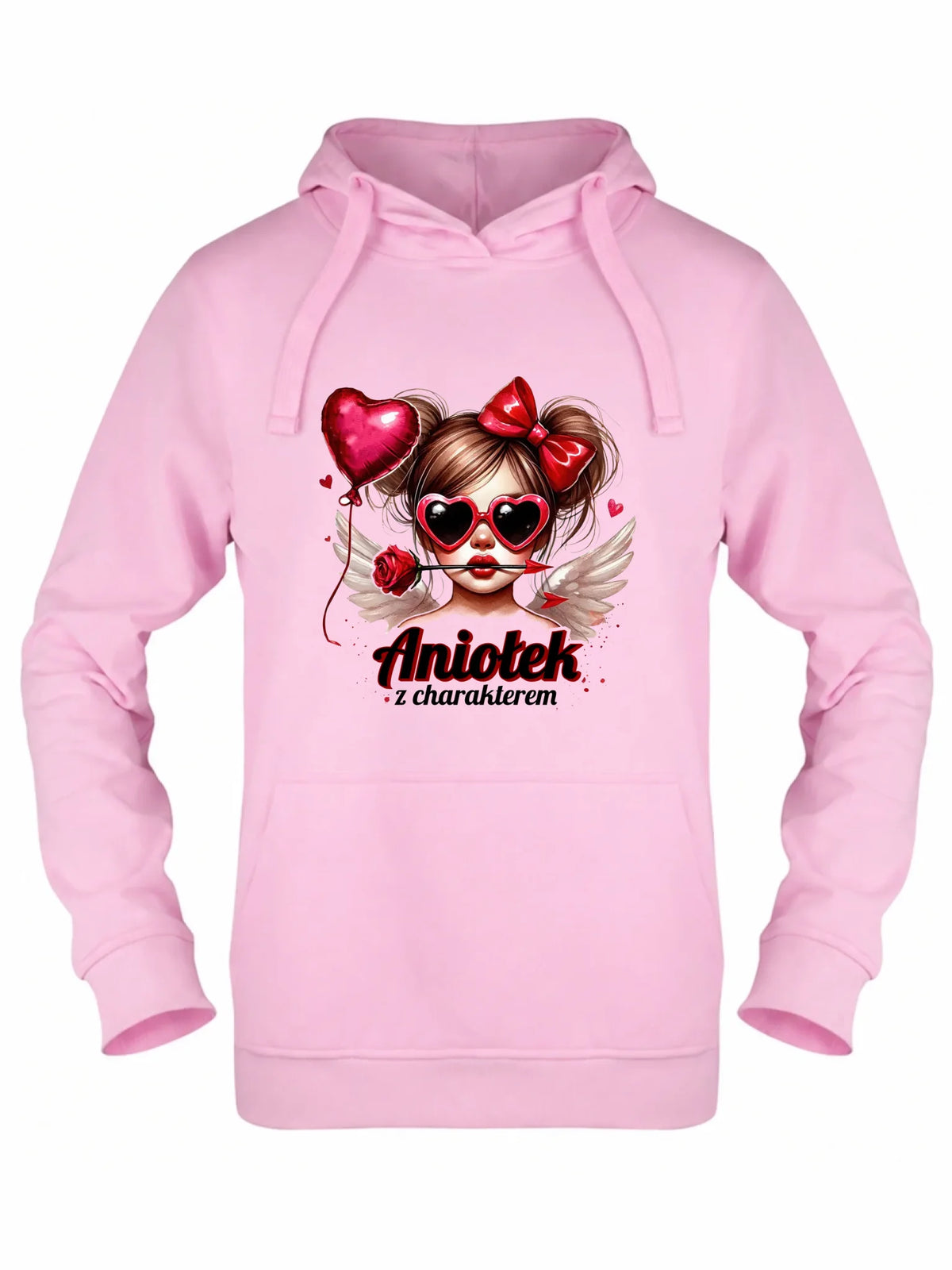 Bluza damska z kapturem - Aniołek z charakterem W58