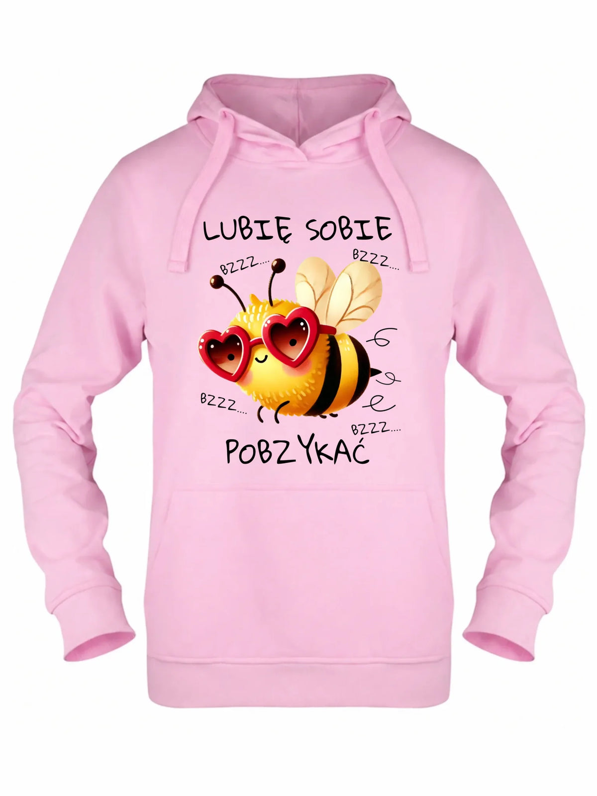Bluza damska z kapturem - Lubię sobie pobzykać W51