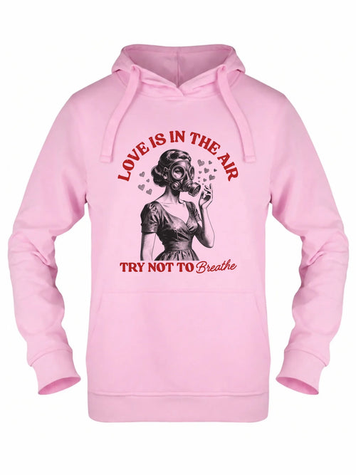 Bluza damska z kapturem - Love is in the air W43