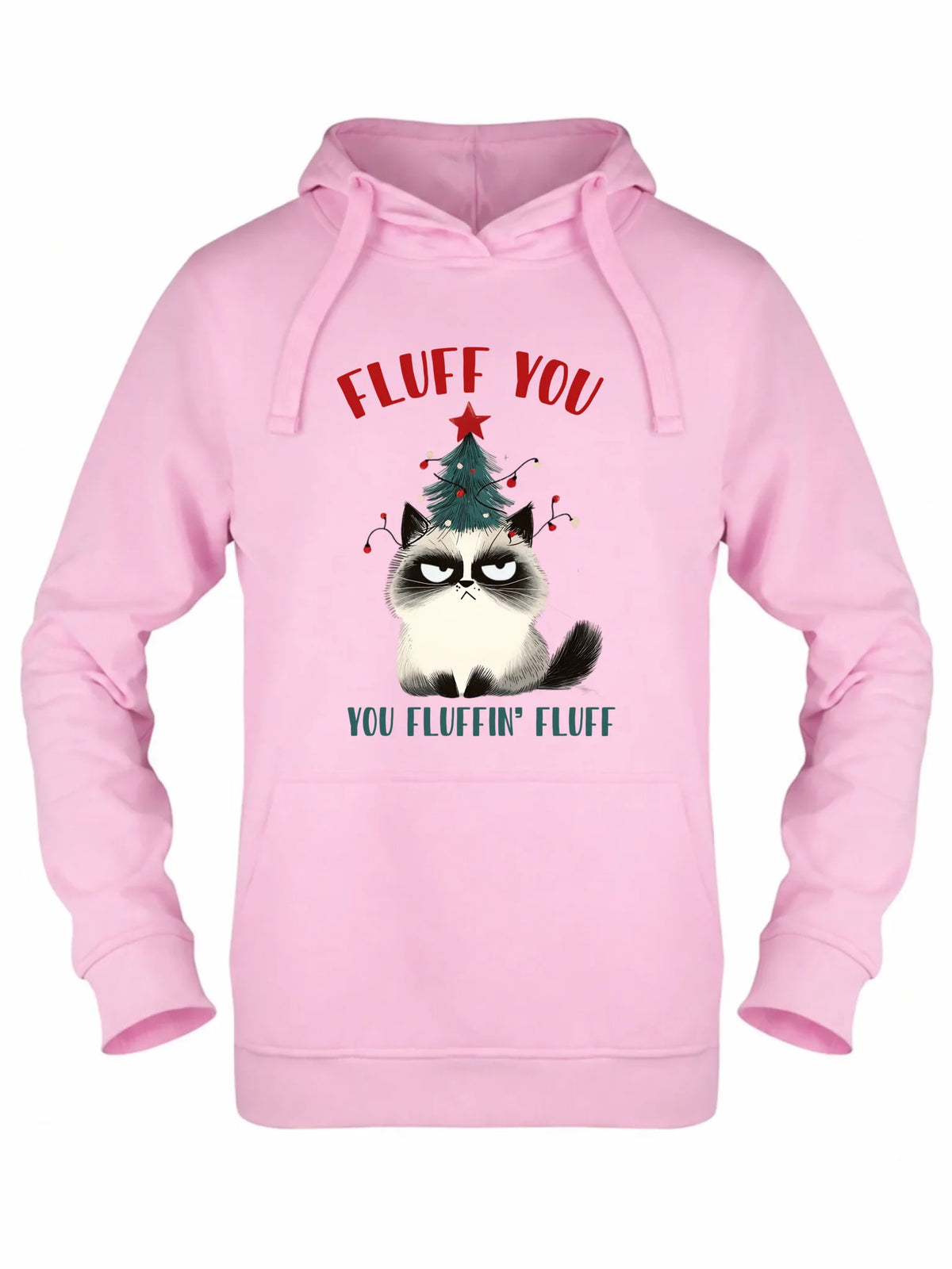 Bluza damska z kapturem świąteczna - Fluff You BN10