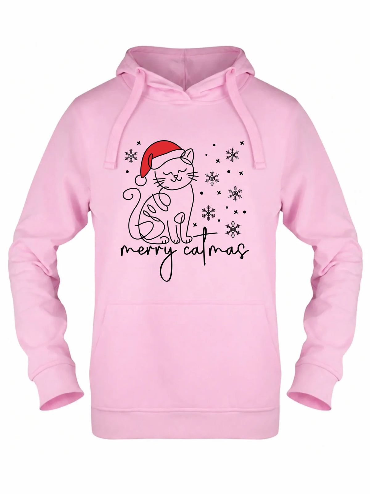 Bluza damska z kapturem świąteczna - prezent dla kociary - Merry catmas BN151
