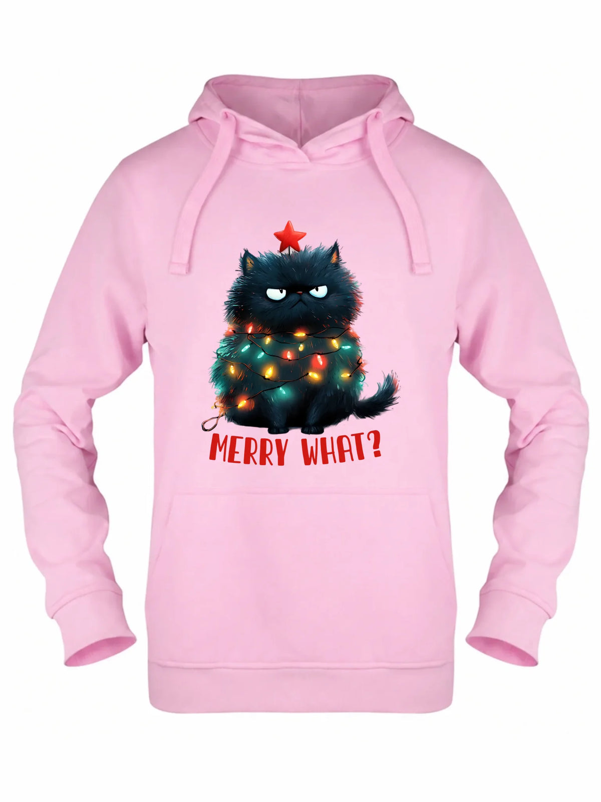 Bluza damska z kapturem świąteczna - Grumpy Cat Merry what? BN37