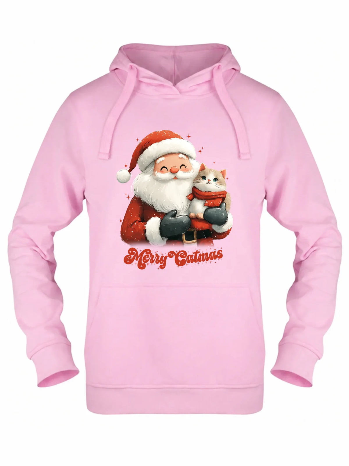 Bluza damska z kapturem świąteczna - prezent dla kociary - Merry Catmas BN38
