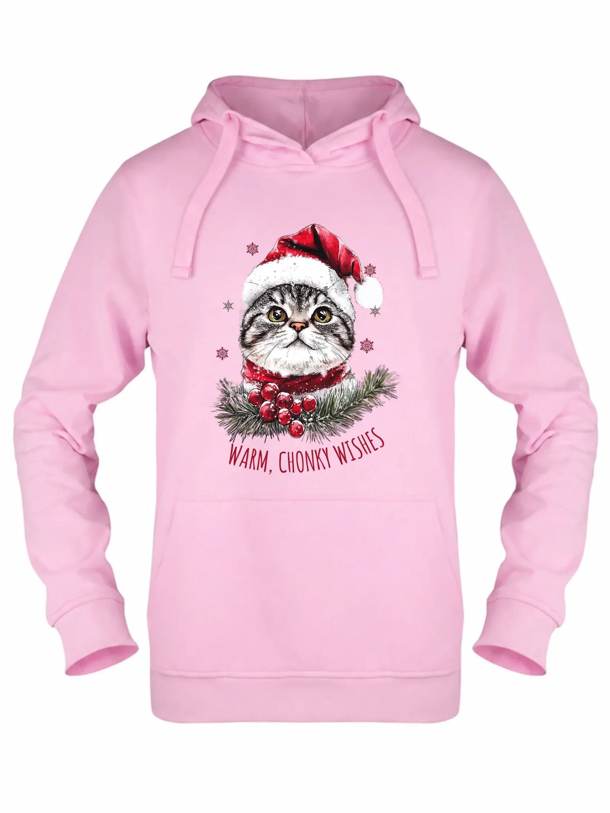 Bluza damska z kapturem świąteczna - Warm, Chonky Wishes BN36
