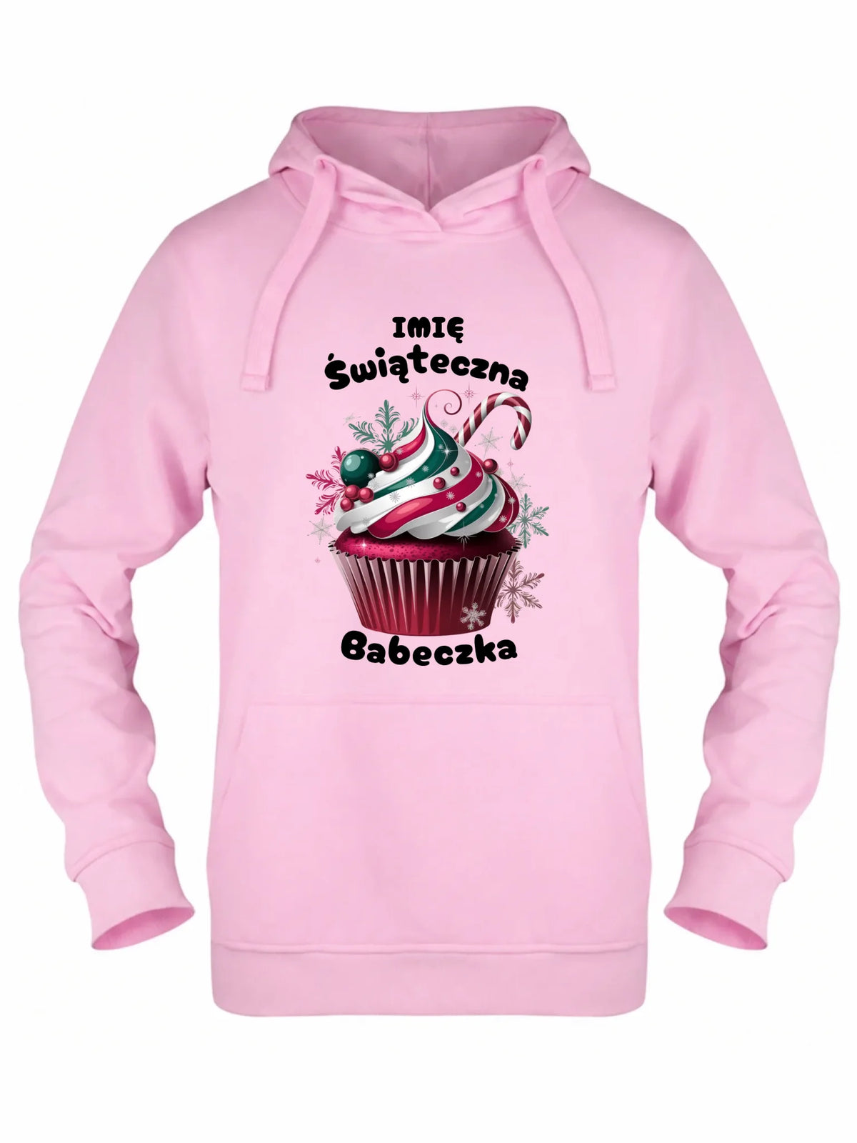 Bluza damska z kapturem na święta - Świąteczna babeczka - personalizowana BN30