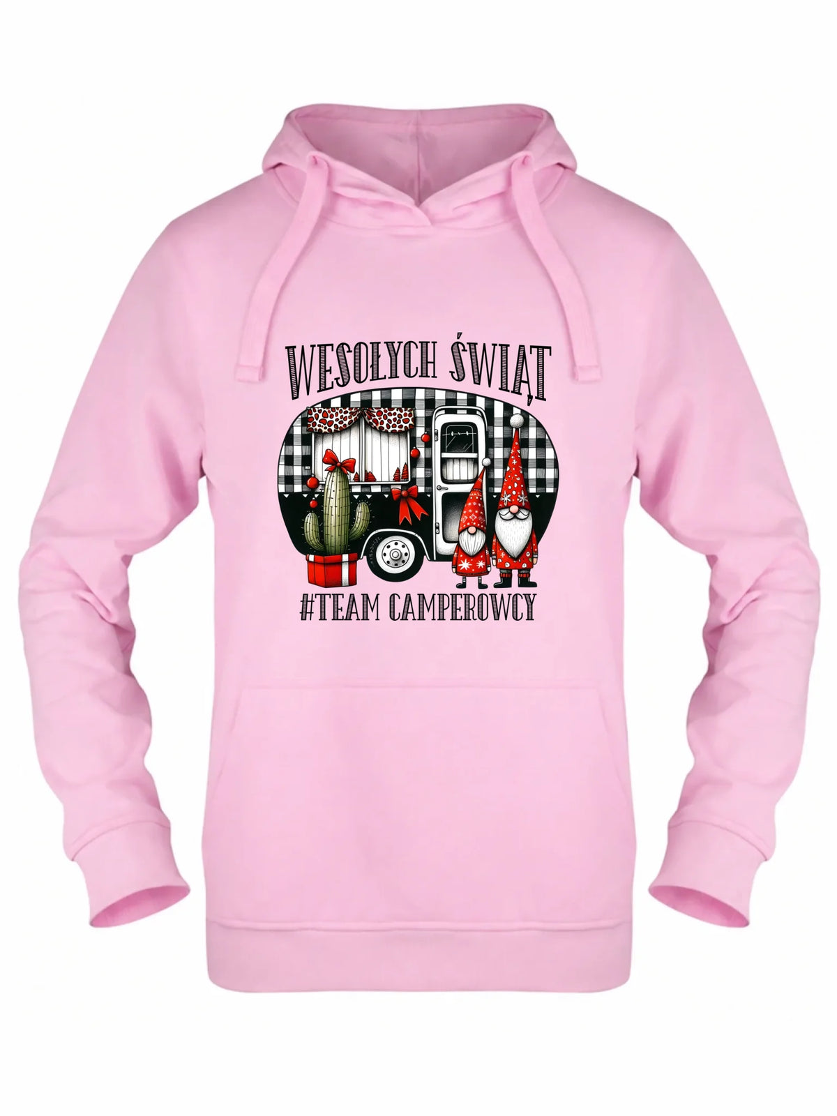 Bluza damska z kapturem świąteczna - Wesołych Świąt Team Camperowcy BN44