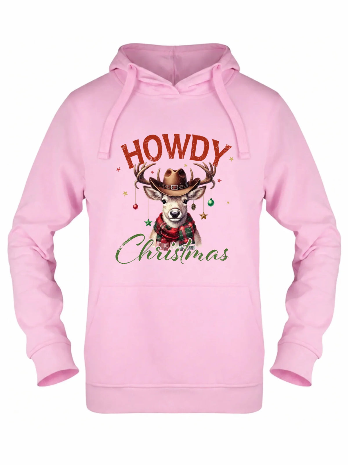 Bluza damska z kapturem świąteczna - Howdy Christmas BN54