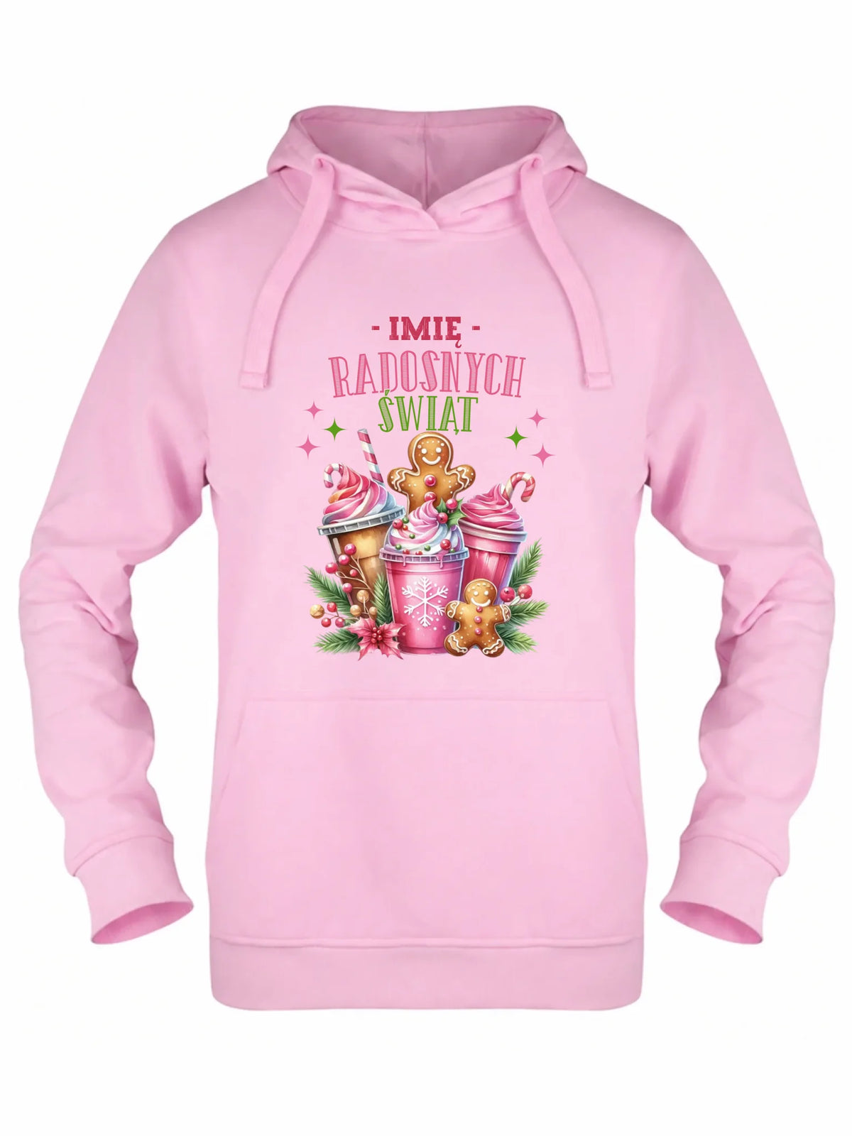 Bluza damska z kapturem świąteczna - Radosnych Świąt - personalizowana BN58