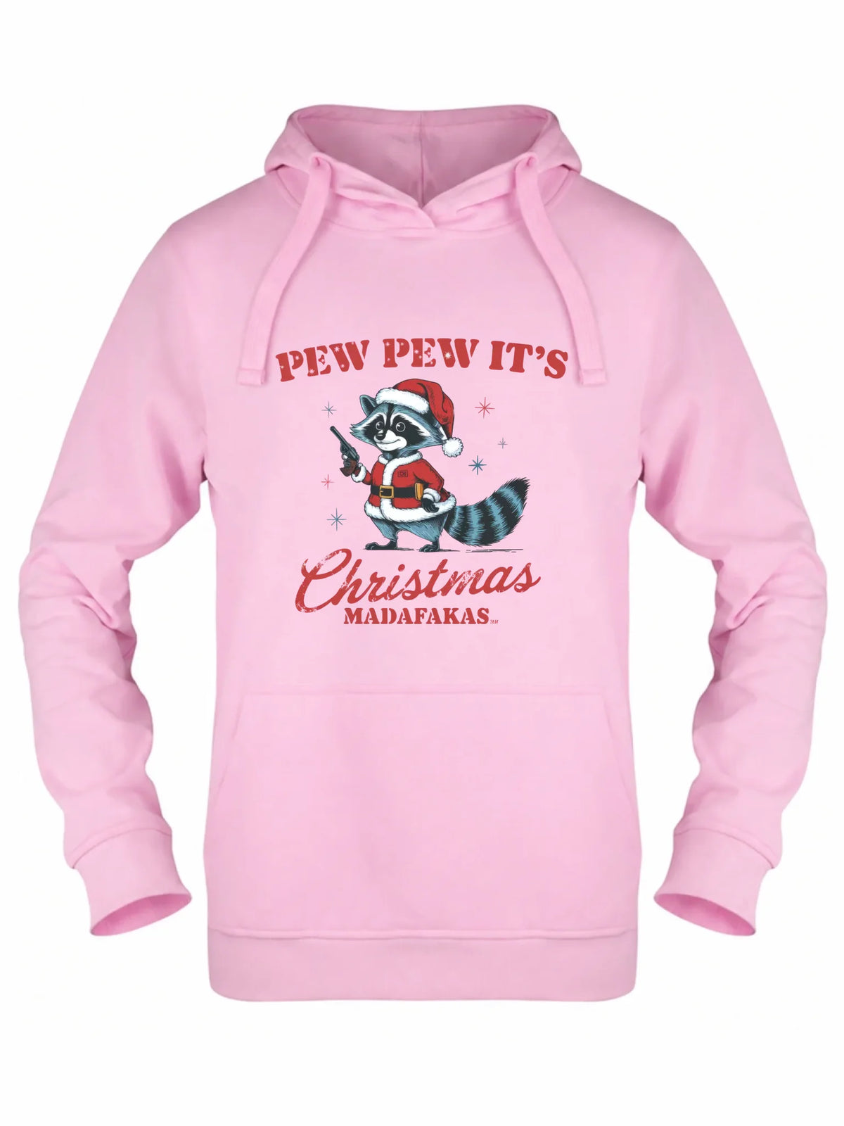 Bluza damska z kapturem świąteczna - Pew pew it's Christmas BN60