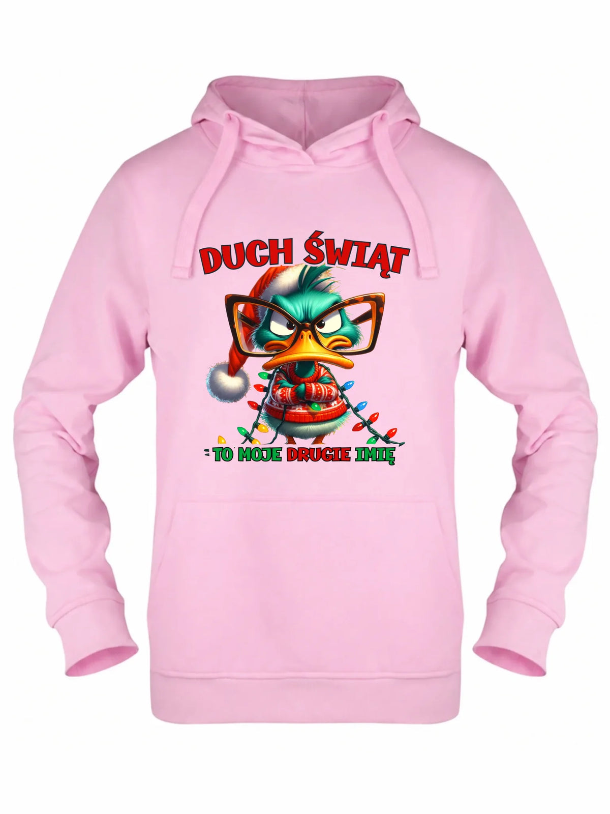 Bluza damska z kapturem świąteczna - Duch Świąt to moje drugie imię BN76