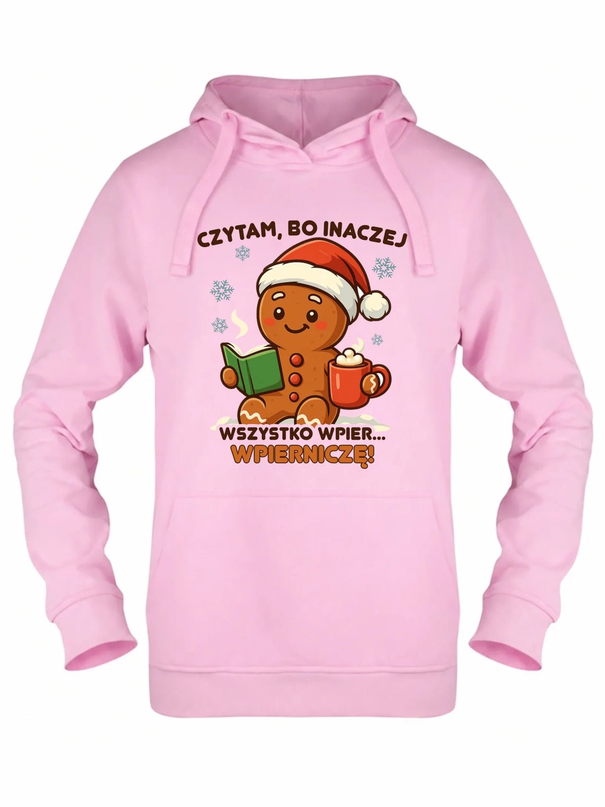 Bluza damska z kapturem świąteczna - Czytam, bo inaczej wszystko wpier... wpierniczę BN79