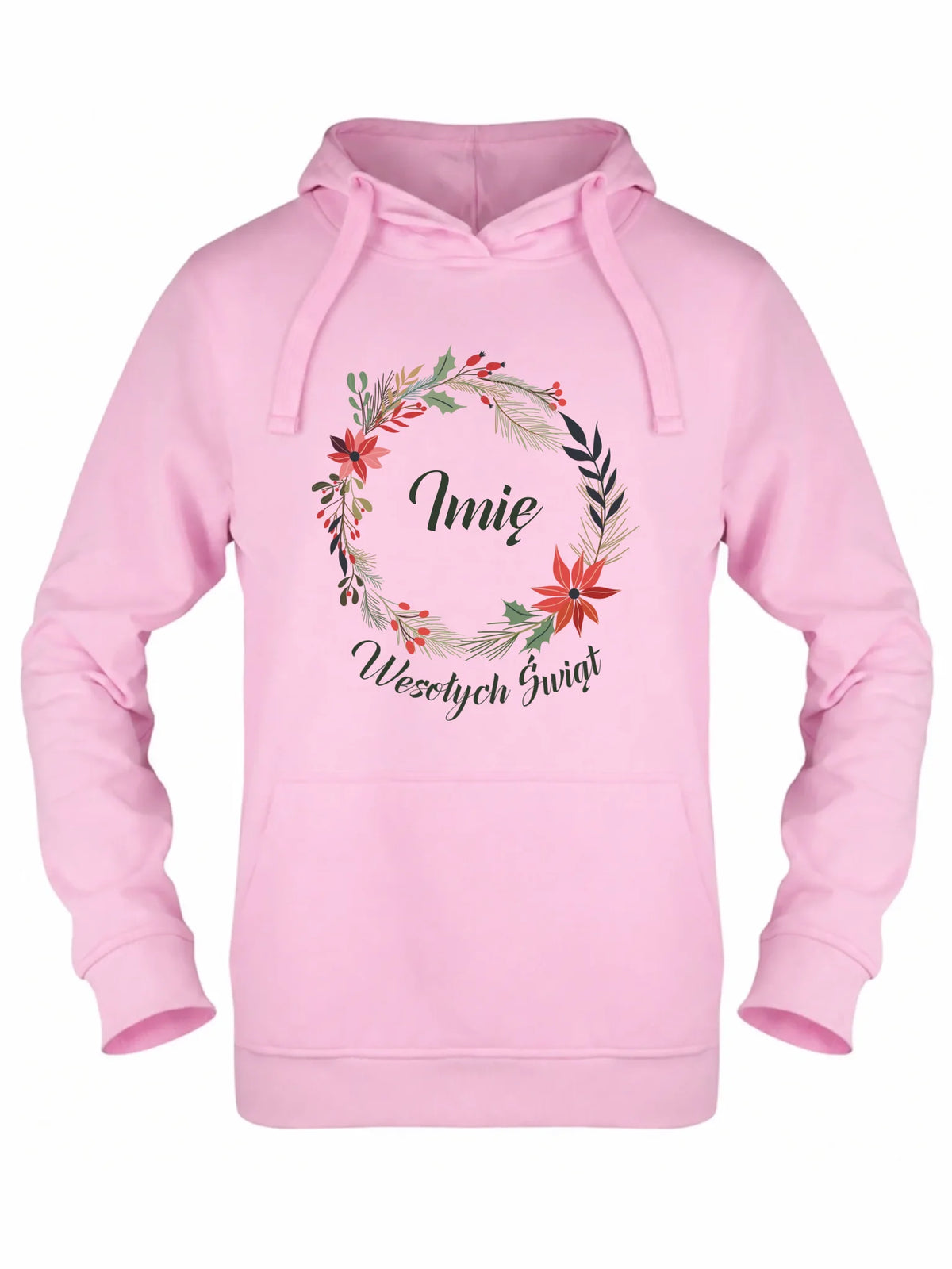 Bluza damska z kapturem świąteczna - Wesołych Świąt - personalizowana BN19