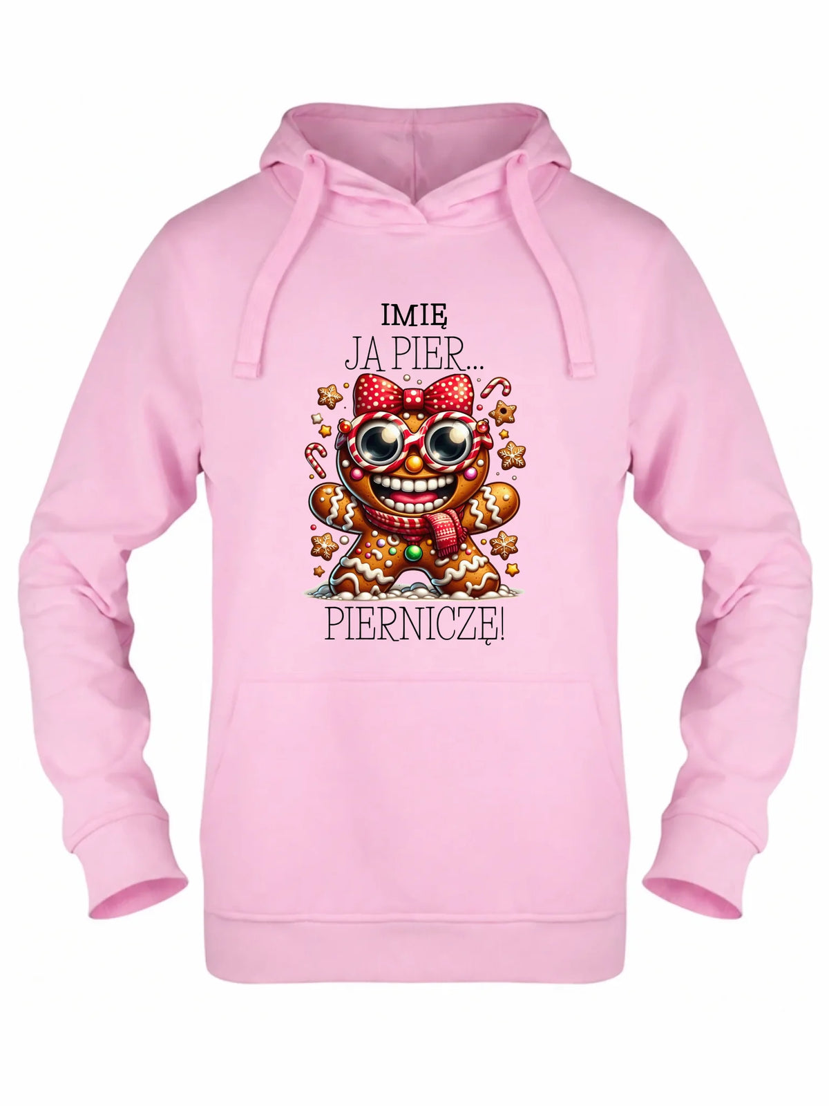 Bluza damska z kapturem świąteczna - Babeczka Ja pierniczę - personalizowana BN95