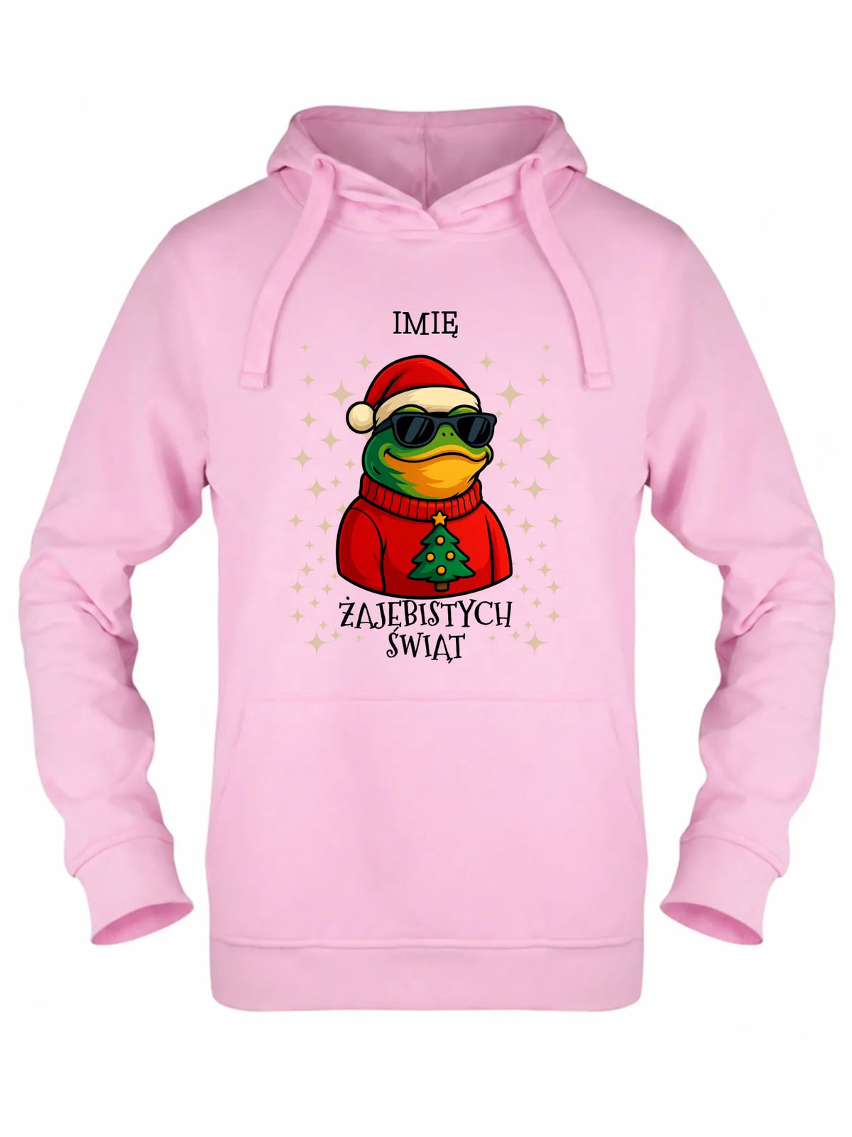 Bluza damska z kapturem świąteczna - Żajebistych Świąt - personalizowana BN144