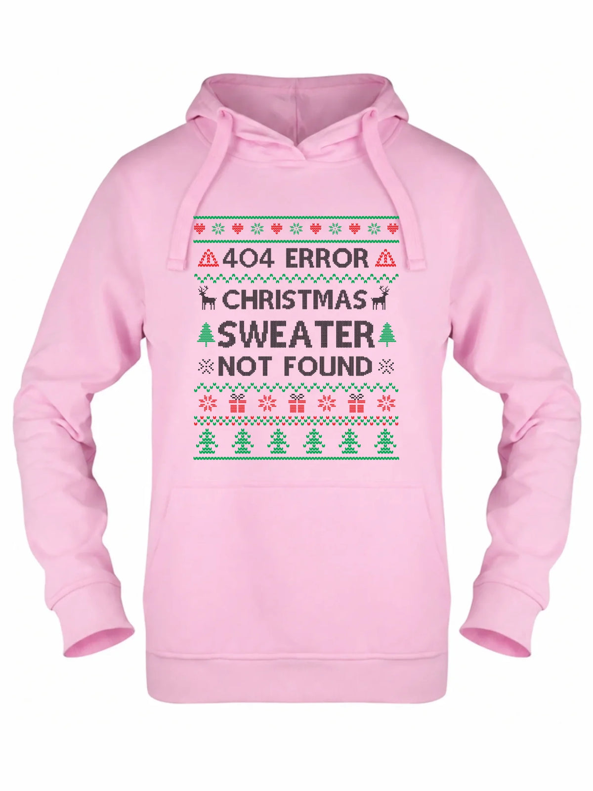 Bluza męska z kapturem świąteczna - Error 404 Christmas sweater not found BN107