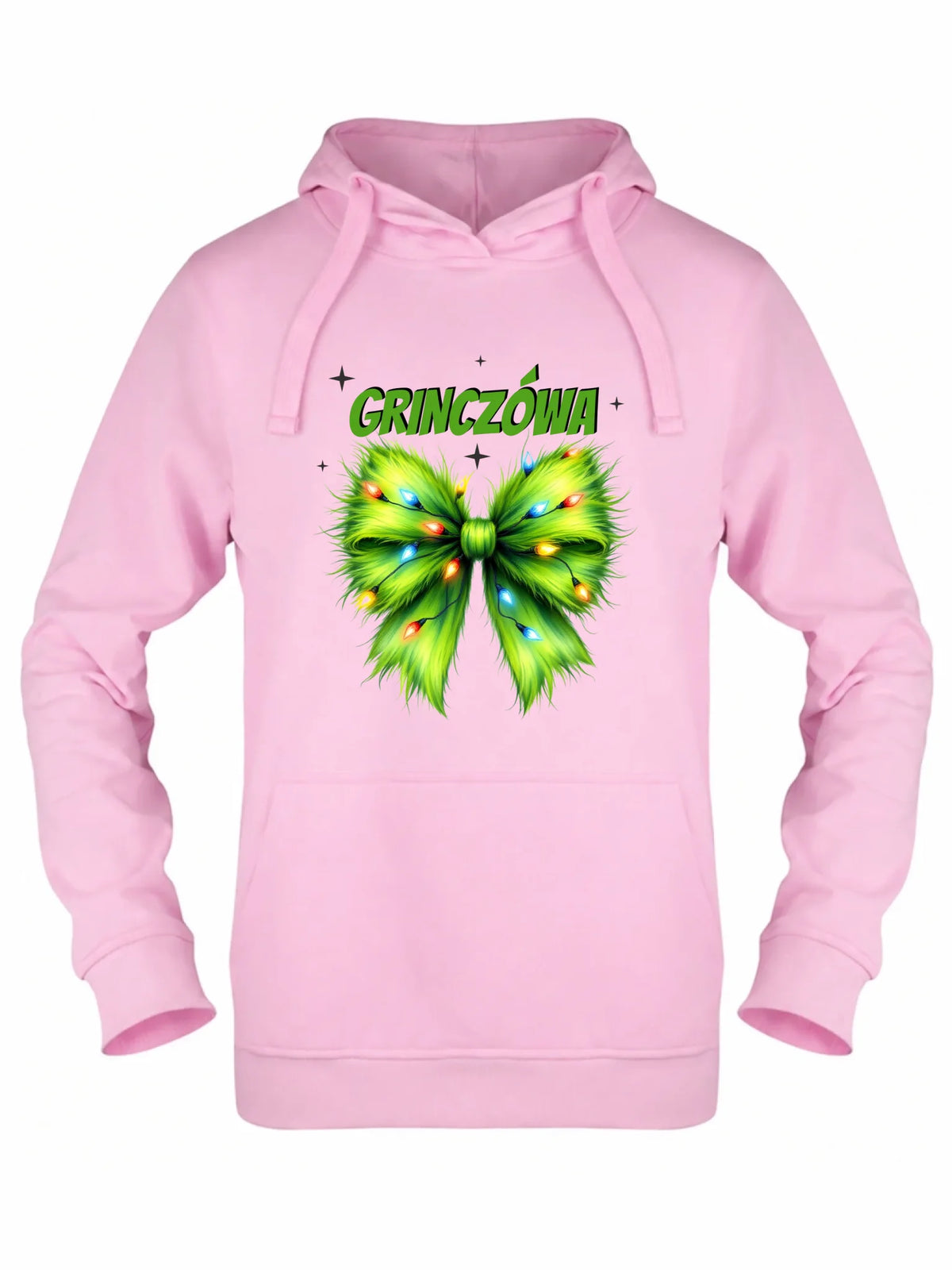 Bluza damska z kapturem świąteczna - Grinczówa BN114