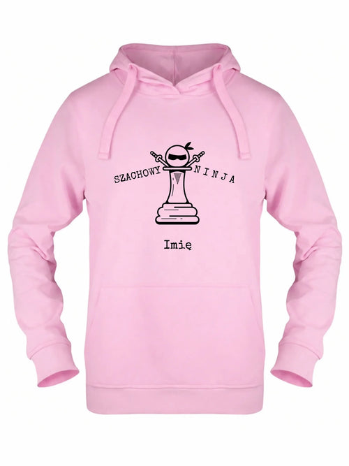 Bluza damska dla szachisty - Szachowy ninja - personalizowana HSZ01