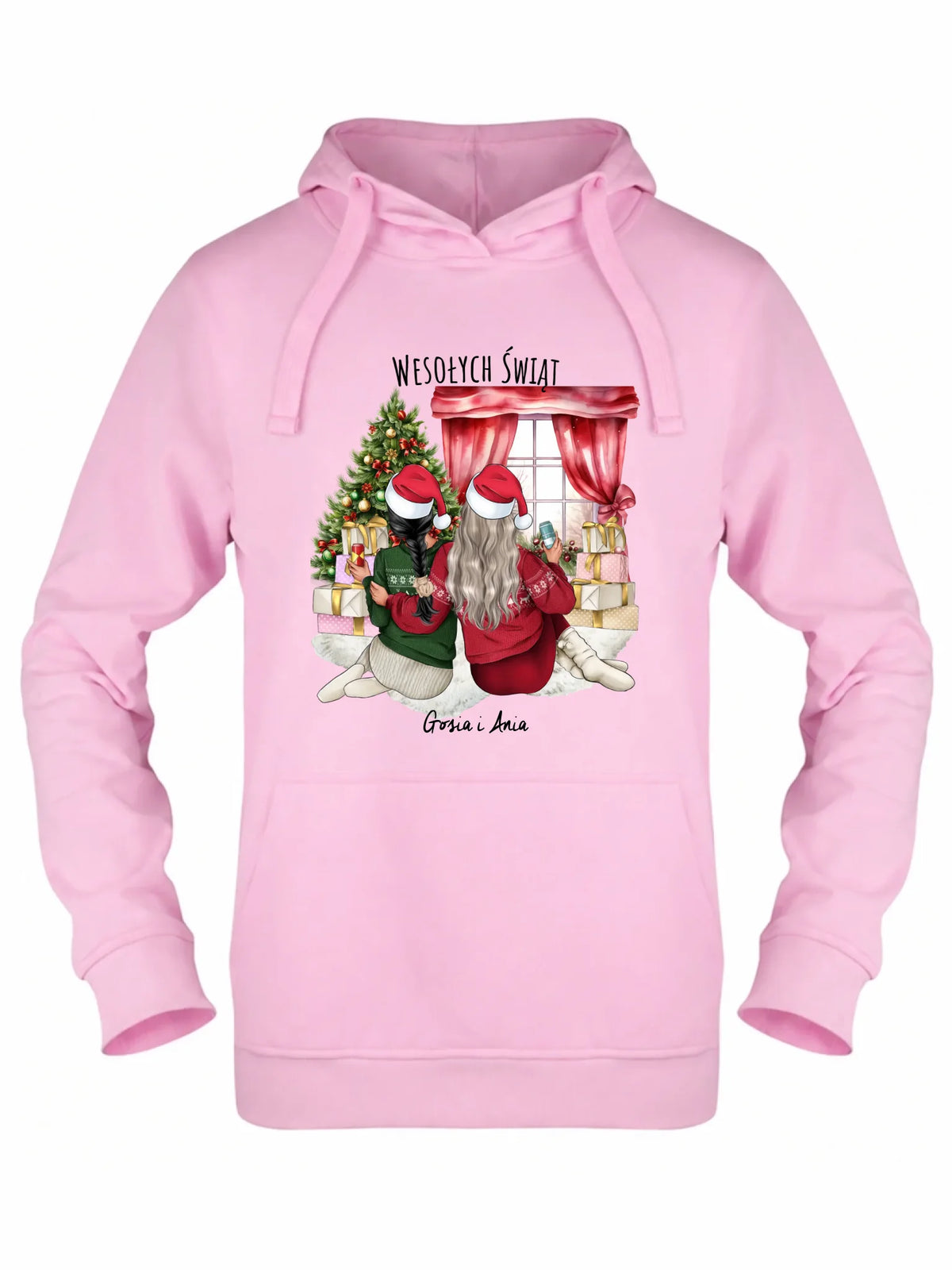 Bluza damska z kapturem świąteczna - prezent dla przyjaciółki - 2-4 przyjaciółek - personalizowana PR06