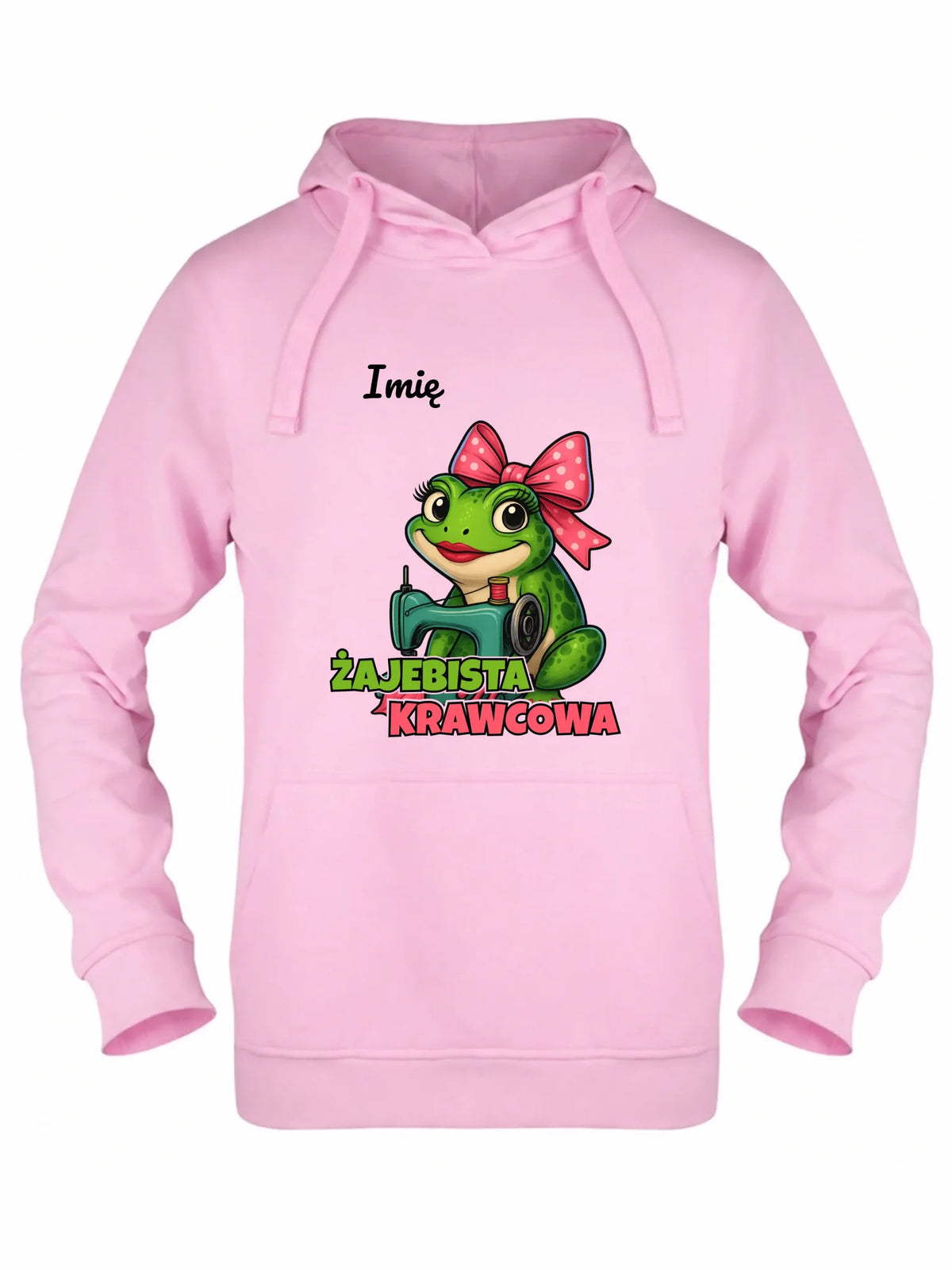 Bluza damska z kapturem szyciowa dla krawcowej - Żajebista Krawcowa - personalizowana HS32