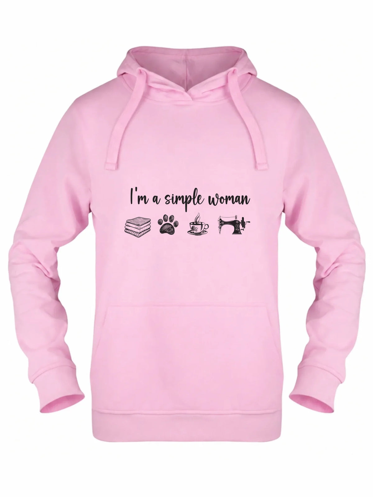Bluza damska z kapturem szyciowa dla krawcowej - I'm a simple woman HS20
